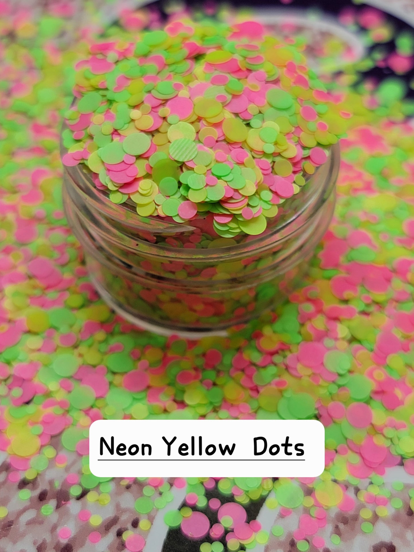 Neon Yellow Dots