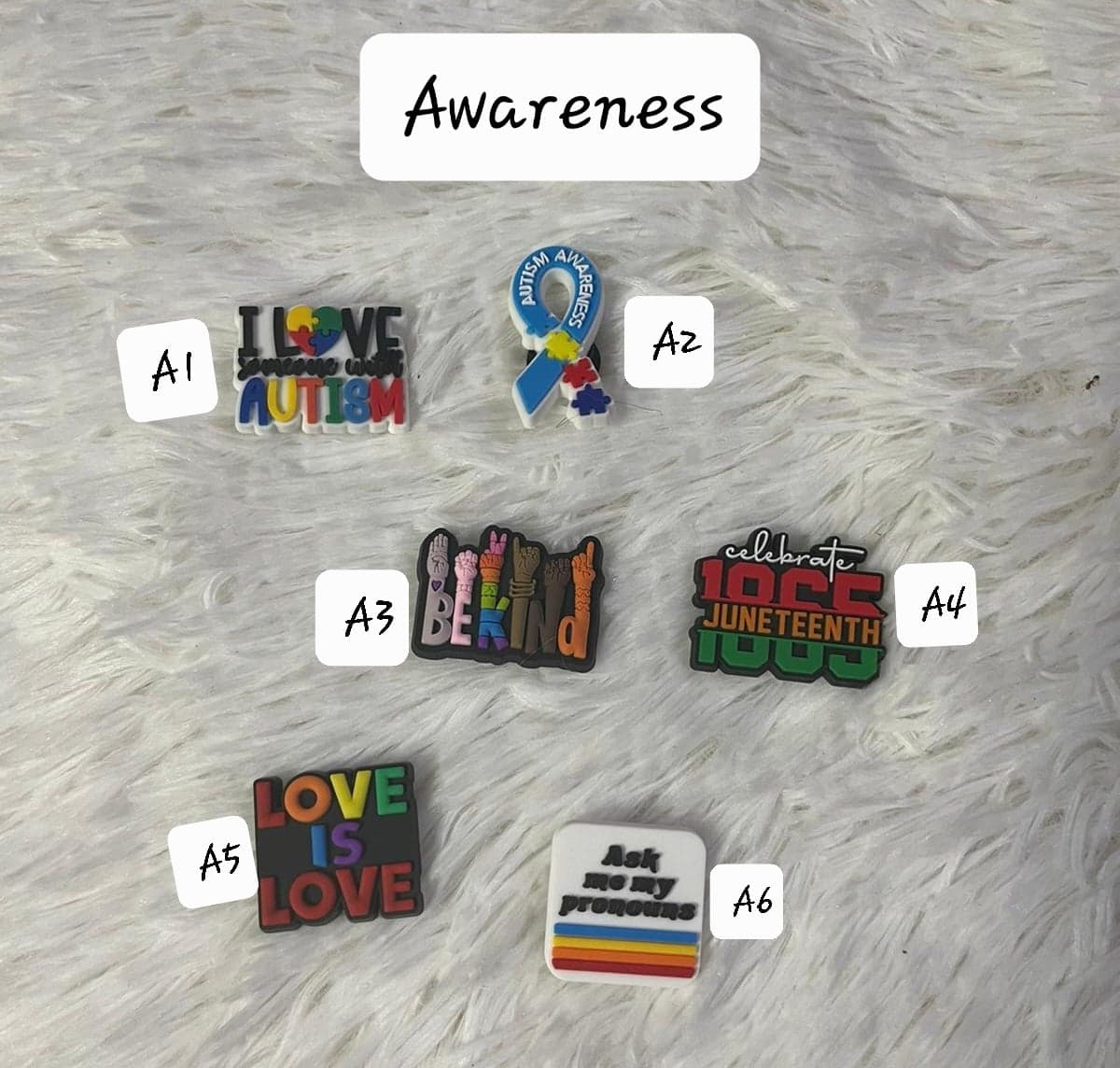 Awareness - Charms for Crocs and Pens Jib