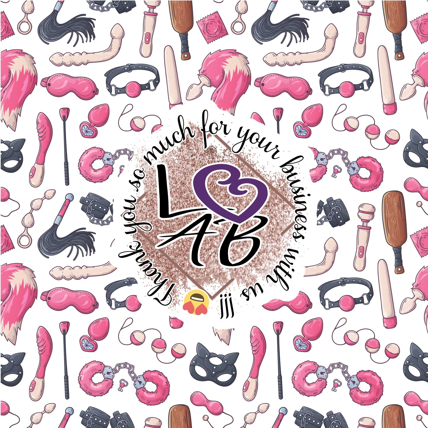 Sexy Toys Pattern Vinyl (7 Days Processing Time)