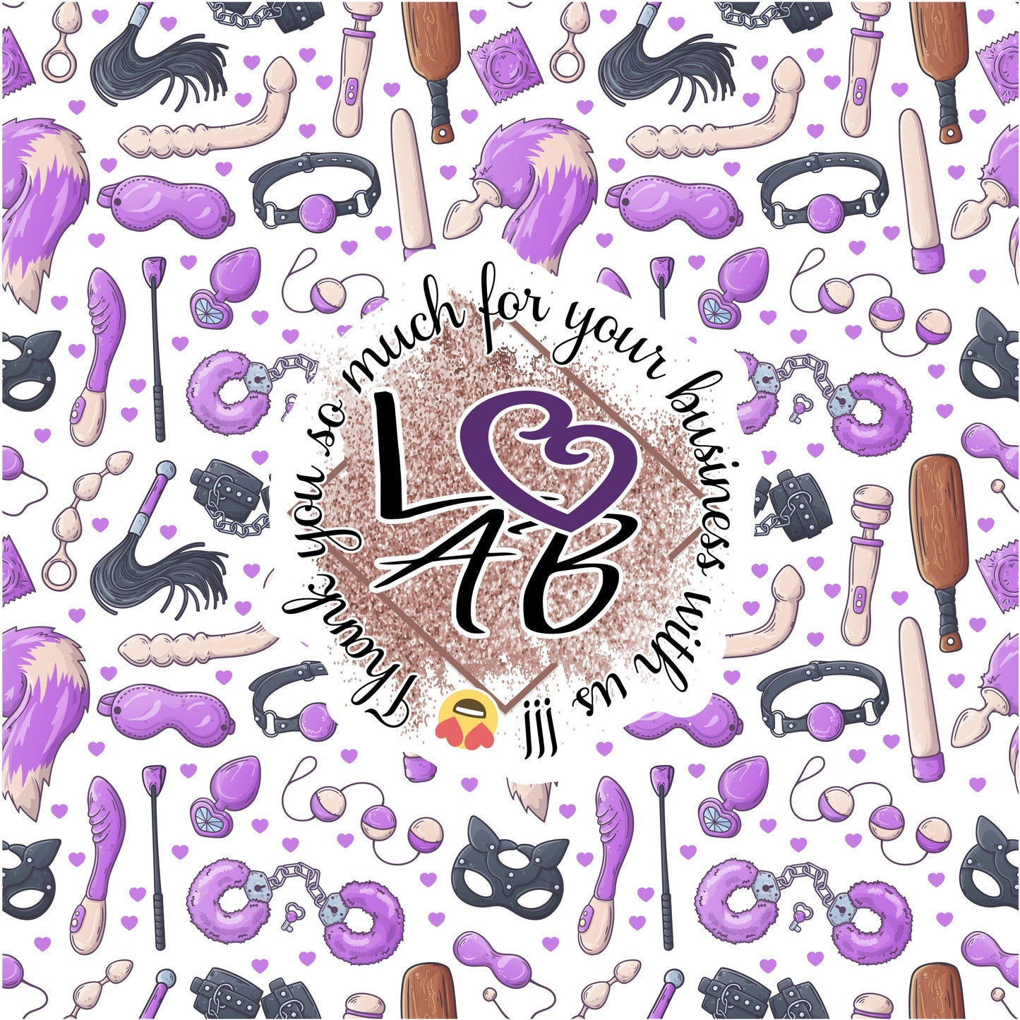 Sexy Toys Pattern Vinyl (7 Days Processing Time)