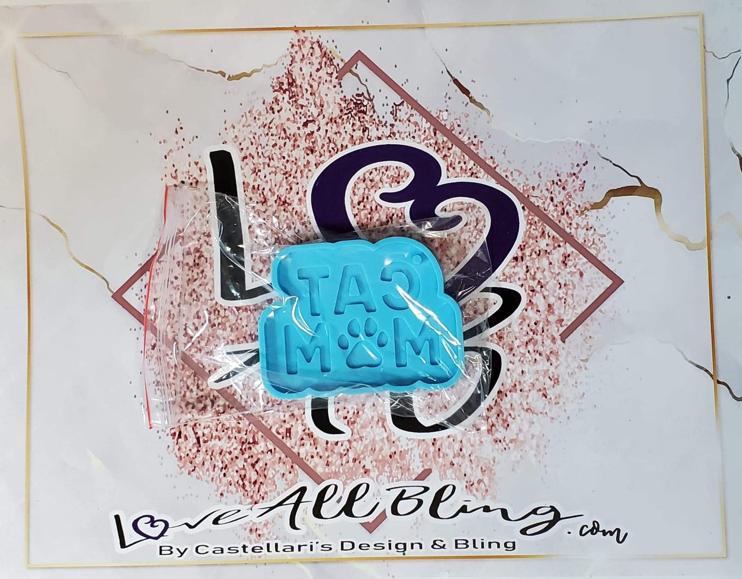 Cat Mom Keychain Silicone Mold