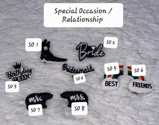 Special Occasion / Relationship - Charms for Crocs and Pens Jib