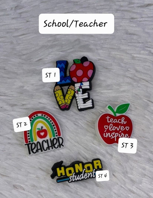 School / Teachers - Charms for Crocs and Pens Jib