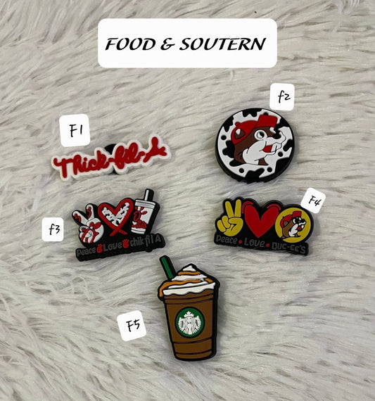 Food & Southern - Charms for Crocs and Pens Jib