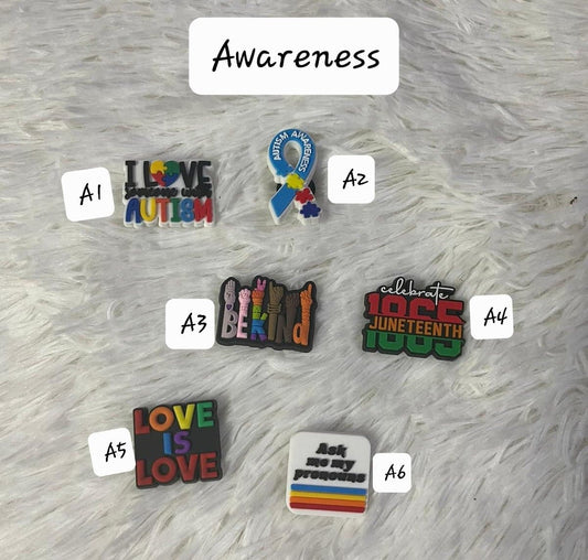 Awareness - Charms for Crocs and Pens Jib